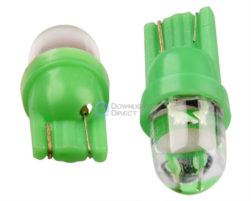 2PCS Green Color T10 LED Car Wedge Light Bulbs 194